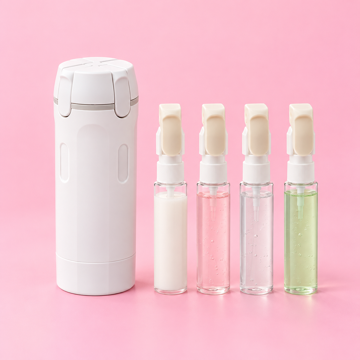 Les 4 petits flacons de 30 ml du Quatuor